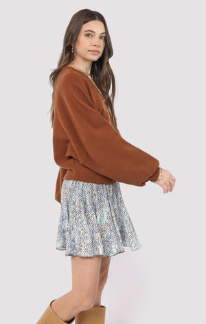 SADIE AND SAGE Women's Sweaters Sadie and Sage on A Stroll Dolman Sleeve Top || David's Clothing