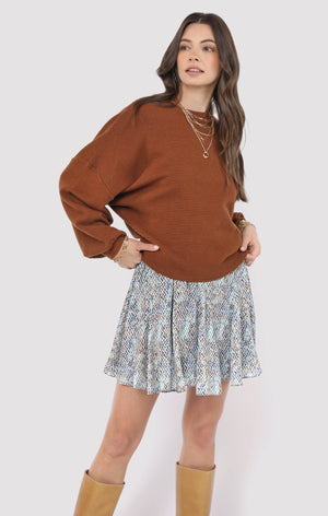 SADIE AND SAGE Women's Sweaters Sadie and Sage on A Stroll Dolman Sleeve Top || David's Clothing