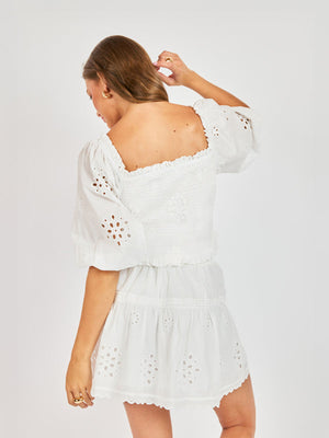 SADIE AND SAGE Women's Top Bloomfield Smocked Top