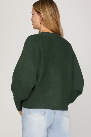 SHE AND SKY Women's Sweaters Long Sleeve Front Bow Sweater Cardigan