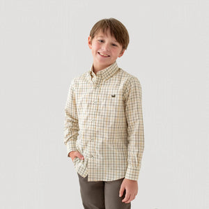 SOUTHERN MARSH COLLECTION Kid's Tops Southern Marsh Youth Chateau Windowpane Dress Shirt