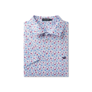 SOUTHERN MARSH COLLECTION Men's Polo WHITE / S Southern Marsh Flyline Performance Polo - Liberty PF76WHT