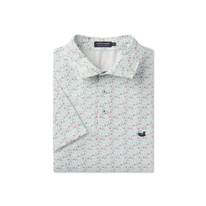 SOUTHERN MARSH COLLECTION Men's Polo WHITE / S Southern Marsh Flyline Performance Polo - Sunday Success PFTWWHT