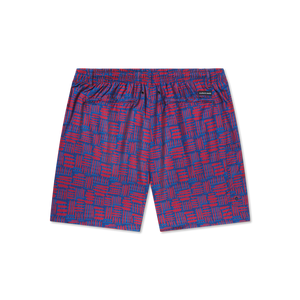 SOUTHERN MARSH COLLECTION Men's Shorts Southern Marsh Dockside Swim Trunk - Hawaiian Lines || David's Clothing