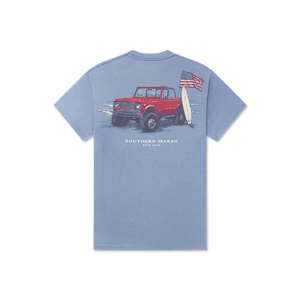 SOUTHERN MARSH COLLECTION Men's Tees Southern Marsh SEAWASH Tee - American Beach Rodeo
