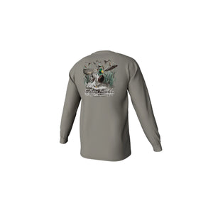 Southern Point Co. Men's Tees LAUREL OAK / S Cupped Ducks Long Sleeve Pocket Tee SLT795