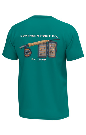 Southern Point Co. Men's Tees Southern Point Fly Reel Short Sleeve Tee