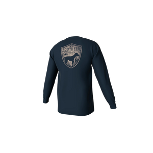 Southern Point Co. Men's Tees Southern Point Silhouette Shield Long Sleeve Pocket Tee