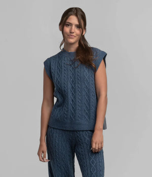 SOUTHERN SHIRT CO. Women's Sweaters WINDSOR / XS Southern Shirt Comfy Cozy Sweater Vest - Parchment 2C082-1299