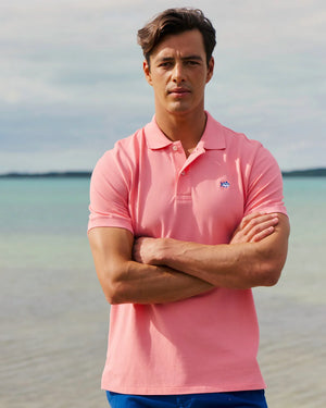 SOUTHERN TIDE Men's Polo SEA PINK / S Southern Tide Skipjack Polo Shirt 89003036