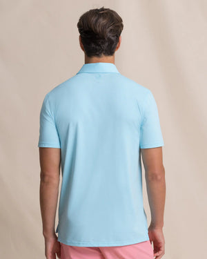 SOUTHERN TIDE Men's Polo Southern Tide Coastal Breeze Heather Performance Polo