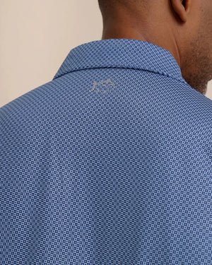 SOUTHERN TIDE Men's Polo Southern Tide Driver Coastal Geo Printed Polo