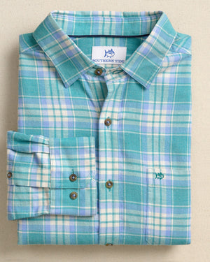 SOUTHERN TIDE Men's Sport Shirt Southern Tide Ashborough Plaid Brushed Twill Sport Shirt