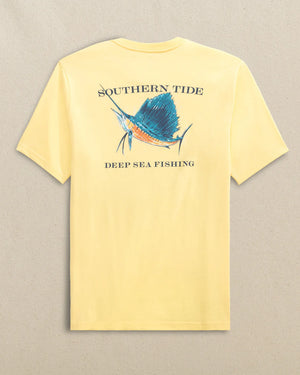 SOUTHERN TIDE Men's Tees Southern Tide Sailfish Deep Sea Fishing Short Sleeve T-Shirt