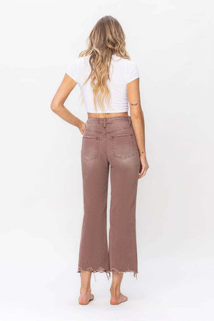 Vervet by Flying Monkey Women's Jeans Vervet 90'S Vintage Crop Flare Jean || David's Clothing