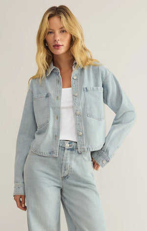 Z SUPPLY Women Jackets Z Supply All Day Cropped Denim Jacket || David's Clothing