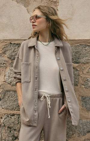 Z SUPPLY Women Jackets Z Supply All Day Knit Leopard Jacket || David's Clothing