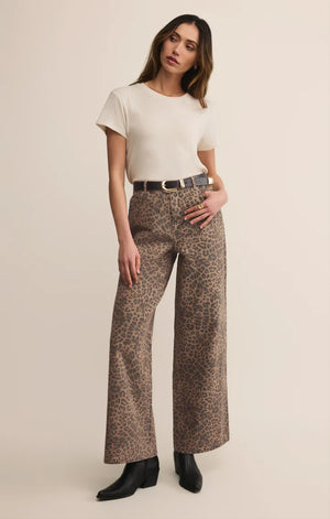 Z SUPPLY Women's Jeans Z Supply Marli Denim Leopard Pant
