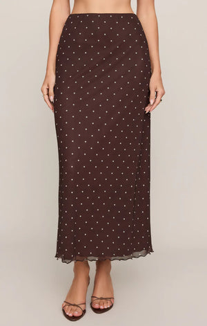 Z SUPPLY Women's Skirts Z Supply Eda Polka Dot Mesh Midi Skirt