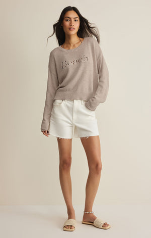 Z SUPPLY Women's Sweaters Z Supply Beach Embroidered Sweater