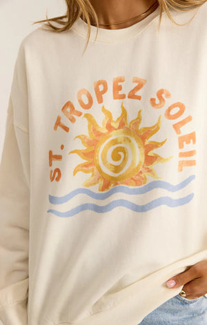 Z SUPPLY Women's Sweaters Z Supply St. Tropez Sunday Sweatshirt || David's Clothing