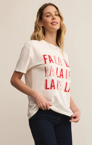 Z SUPPLY Women's Tee Z Supply Falalala Boyfriend Tee