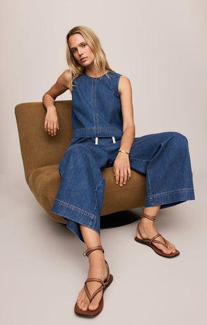 Z SUPPLY Women's Top Z Supply Sun Seeker Denim Cropped Tank