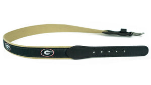 Zeppro Men's Belts Zeppro University of Georgia Ribbon Belt - Black || David's Clothing