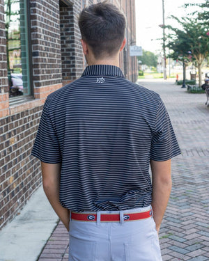 Zeppro Men's Belts Zeppro University of Georgia Ribbon Belt - Red || David's Clothing