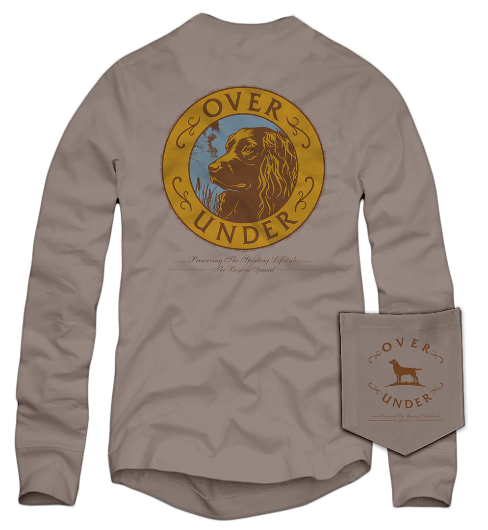 Over Under L/S Boykin Crest T-Shirt Driftwood