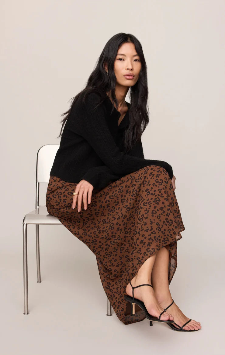 Z Supply Europa Leopard Maxi Skirt