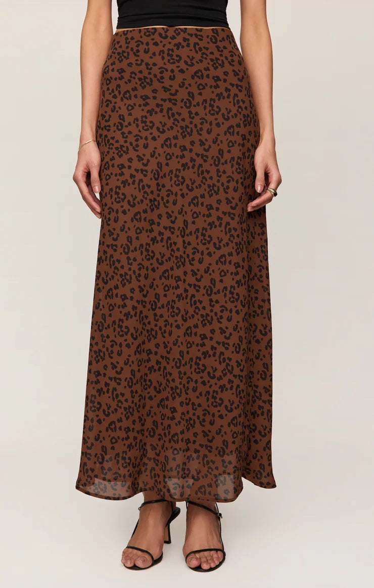 Z Supply Europa Leopard Maxi Skirt