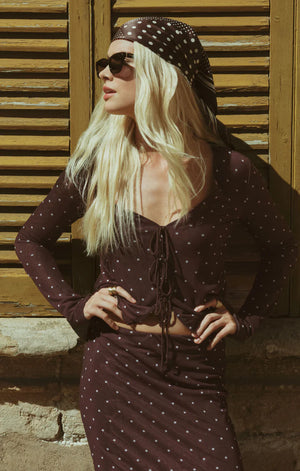 Z Supply Amara Polka Dot Mesh Top