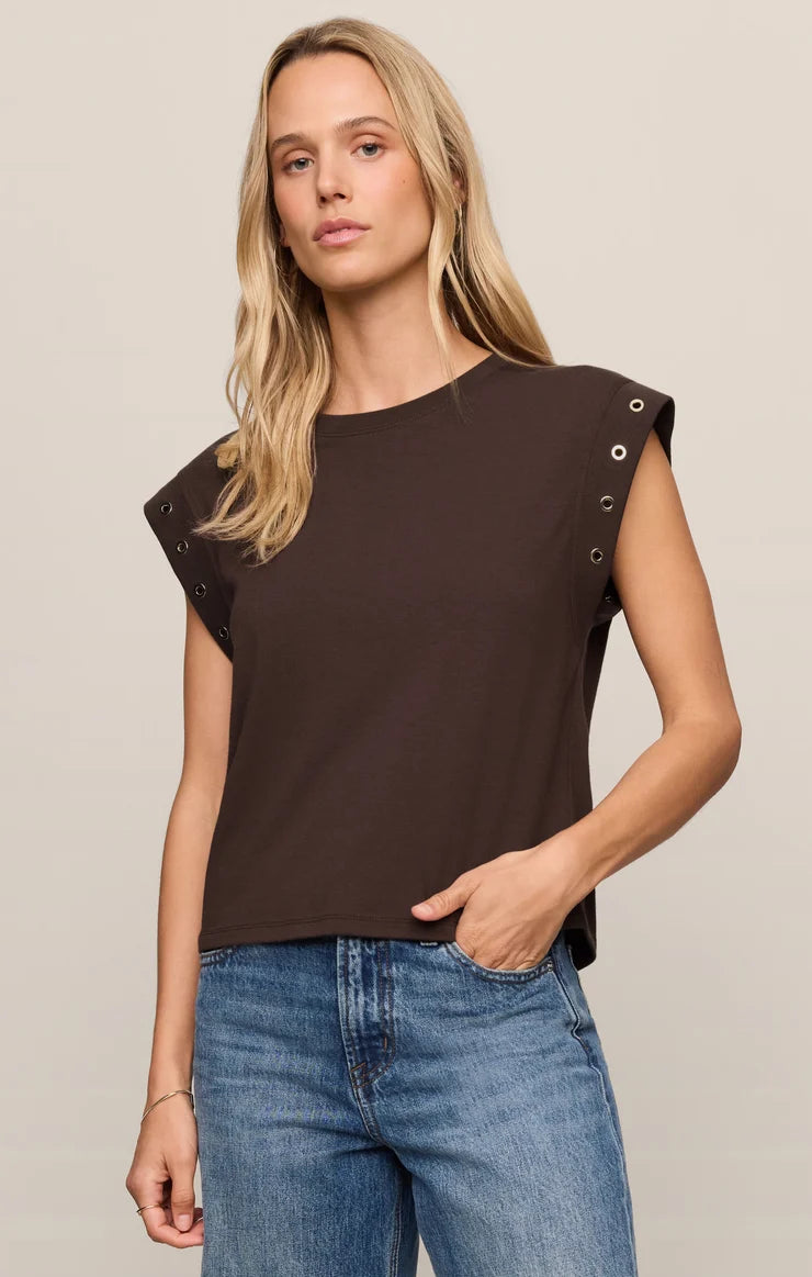 Z Supply Camino Grommet Muscle Tee