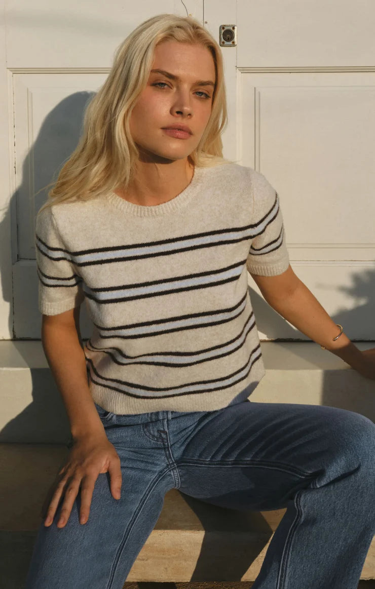 Z Supply Gatewood Stripe Sweater Tee