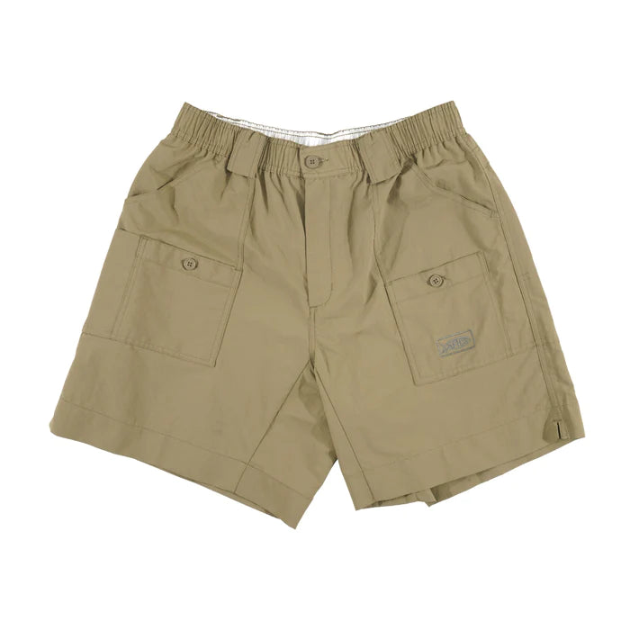 AFTCO MFG 14-Men's Activewear Aftco Original Fishing Shorts Long - Khaki || David's Clothing
