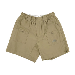 AFTCO MFG 14-Men's Activewear ELMWOOD / 28 Aftco Original Fishing Shorts Long - Khaki || David's Clothing M01LELM