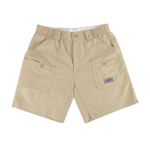 AFTCO MFG 14-Men's Activewear KHAKI / 28 Aftco Original Fishing Shorts Long - Khaki || David's Clothing M01LKHA