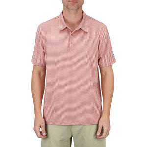 AFTCO MFG Men's Polo Aftco Link SS Performance Polo Shirt || David's Clothing