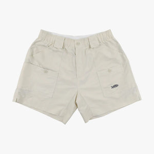 AFTCO MFG Men's Shorts Aftco Men's Original Fishing Shorts  6"- Natural || David's Clothing