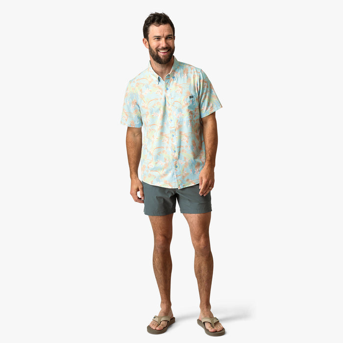 AFTCO MFG Men's Sport Shirt Aftco Boatbar SS Button Down Shirt