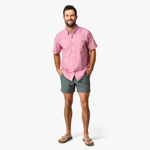 AFTCO MFG Men's Sport Shirt Aftco Boatbar SS Button Down Shirt