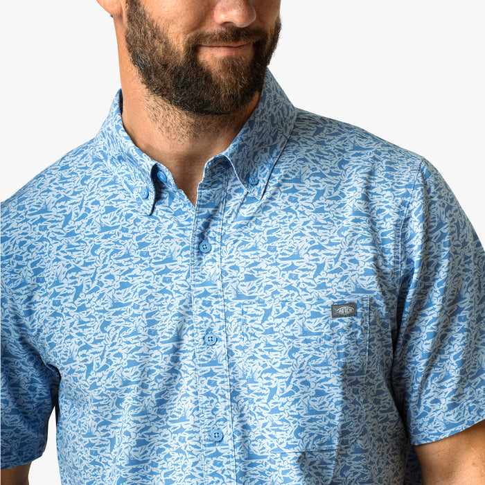 AFTCO MFG Men's Sport Shirt Aftco Boatbar SS Button Down Shirt