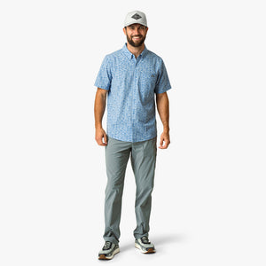AFTCO MFG Men's Sport Shirt Aftco Boatbar SS Button Down Shirt