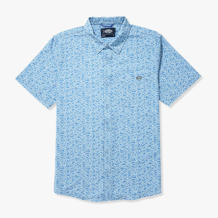 AFTCO MFG Men's Sport Shirt SEASIDE / S Aftco Boatbar SS Button Down Shirt M45346SSD