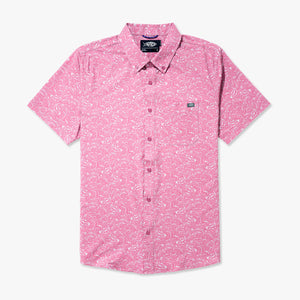 AFTCO MFG Men's Sport Shirt WILD ROSE / S Aftco Boatbar SS Button Down Shirt M45346WRS