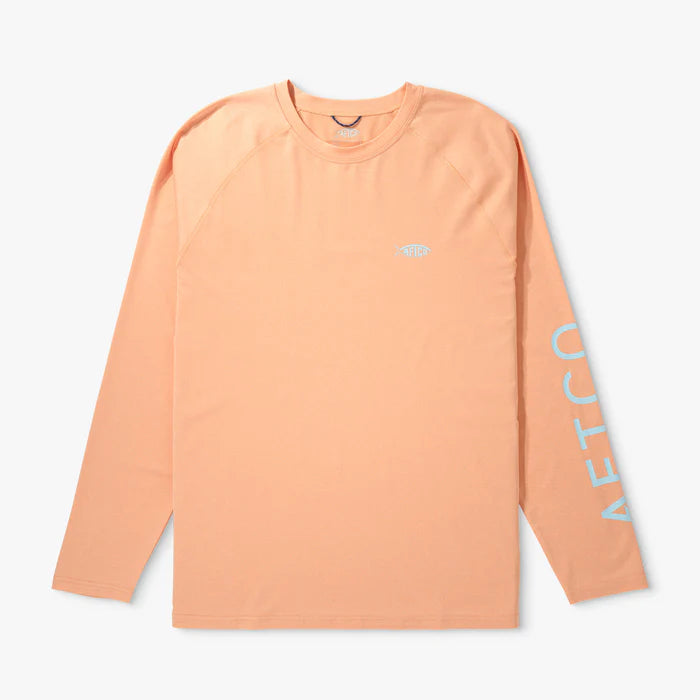 AFTCO MFG Men's Tees CORAL SANDS HEATHER / S Aftco Samurai LS Sun Protection Shirt M61126CLSH