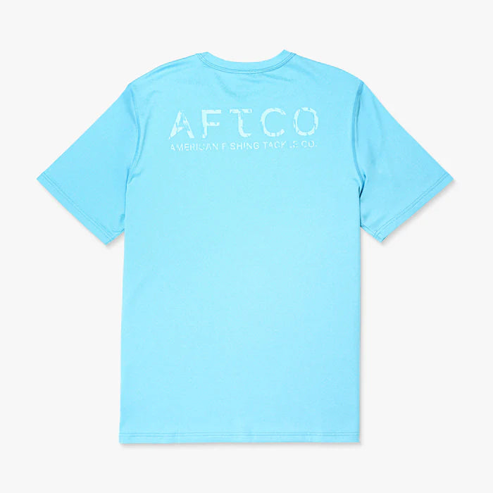 AFTCO MFG Men's Tees SPLISH SPLASH HEATHER / S Aftco Samurai SS Performance Shirt M60126SPSH