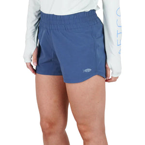 AFTCO MFG Women's Shorts BERING SEA / S Aftco Women's Reel Boardshorts || David's Clothing W204BSEA