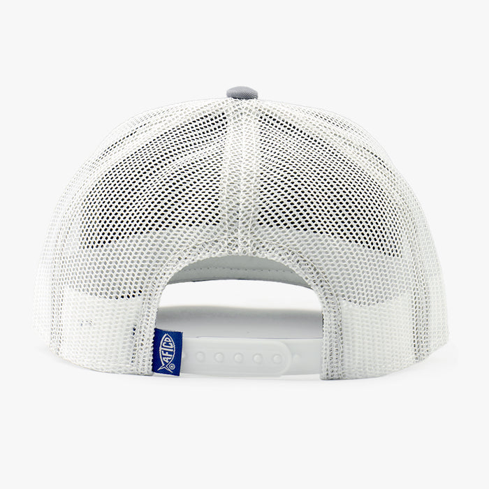 AFTCO MFG Youth Hats GRAY Aftco Youth Lemonade Leather Trucker Hat BC1032GRA